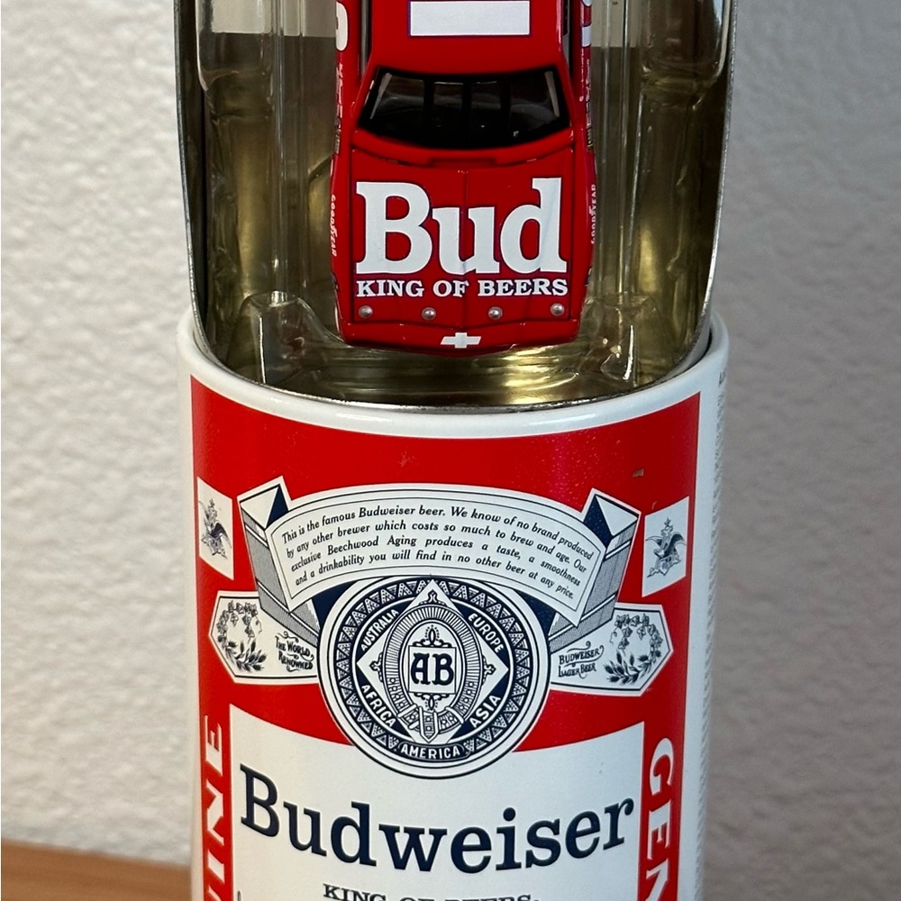 Vintage 1985 #12 Budweiser Car in a can. Neil Bonnett